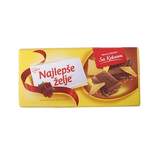 Cokolada Najlepse zelje keks 170g,Atlantic