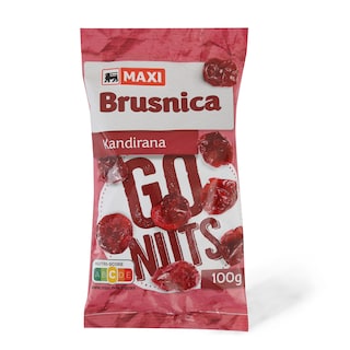 Kandirana brusnica Maxi 100g