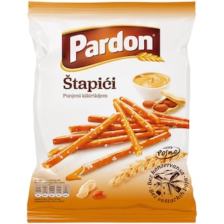 Stapici punjeni kikirikijem Pardon 210g