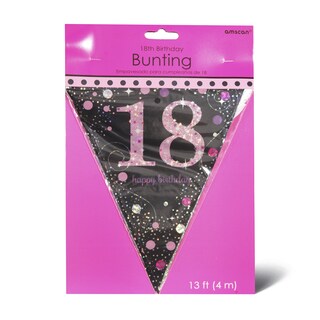 Sparkl 18 Pink baner zastavice Amscan