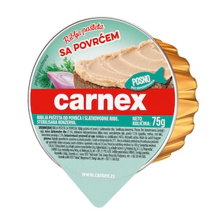 Pasteta riblja,povrce Carnex folija 75g