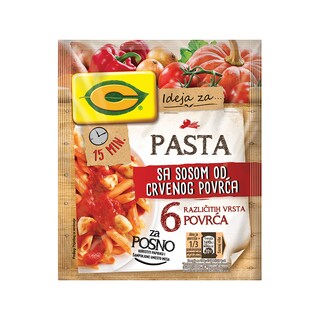 C pasta u sosu od crvenog povrca 42g