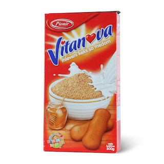 Keks mleveni Vitanova sa medom 300g