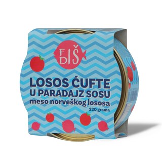 Losos cufte u paradajz sosu 220g