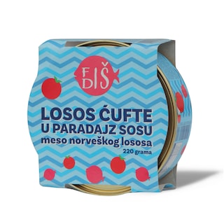 Losos cufte u paradajz sosu 220g