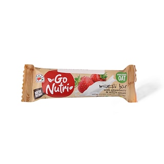Cereal bar jagoda beli krem Go Nutri 25g