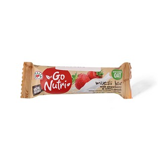 Cereal bar jagoda beli krem Go Nutri 25g