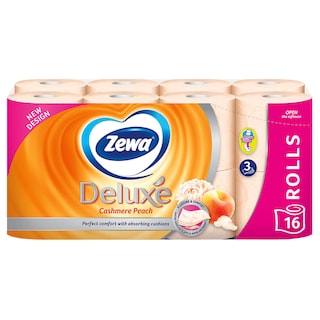 Toal.papir deluxe peach trosl.Zewa 16/1