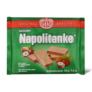 Napolitanke Hazelnut bez secera 50g