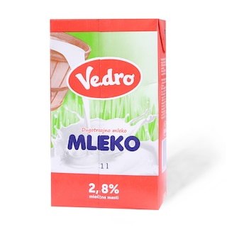 Mleko sterilizovano 2.8%mm Vedro 1l