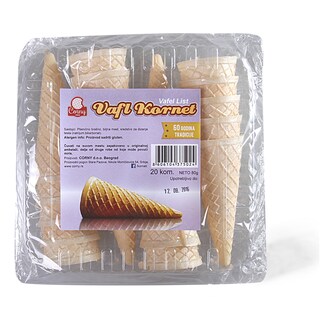 Kornet vafl za sladoled Corny 80g