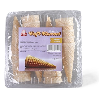 Kornet vafl za sladoled Corny 80g