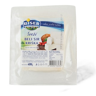 Biser Svezi beli sir kriska 400g