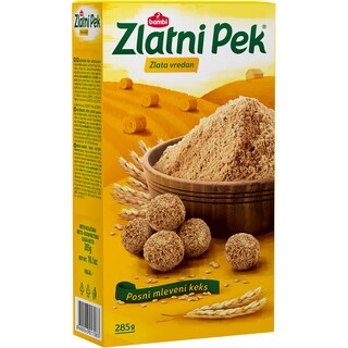 Keks mleveni Zlatni Pek 285g,Koncern Bam