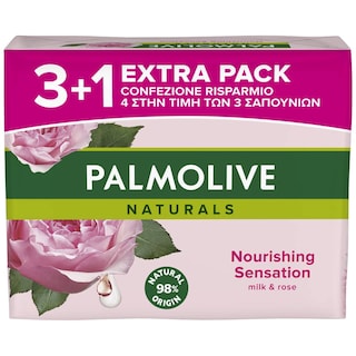 Sapun Palmolive Milk&Rose 90g 3+1gratis