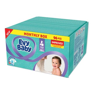 Pelene box4 maxi Evybaby 7-18kg 96kom