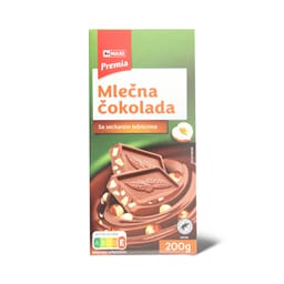 Cokolada mlec.seckani lesnici Premi