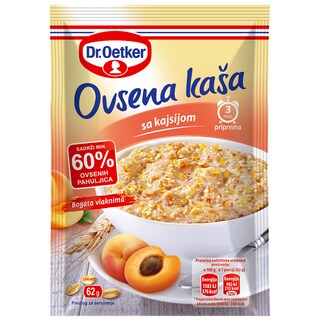 Ovsena kasa kajsija 62g,Dr Oetker