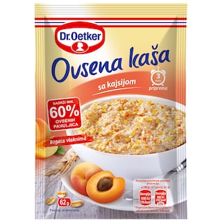 Ovsena kasa kajsija 62g,Dr Oetker