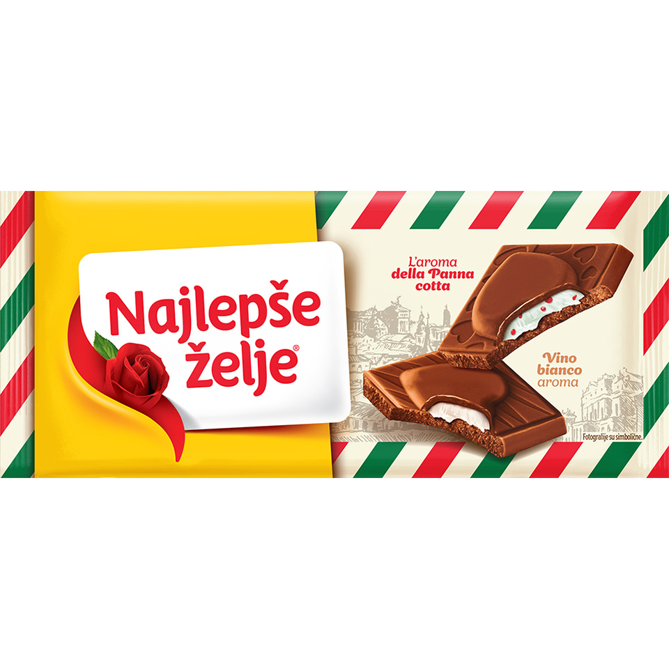 Cokolada Belo vino i Panna Cotta NZ 100g