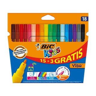 Flomasteri visa Bic 15+3 gratis