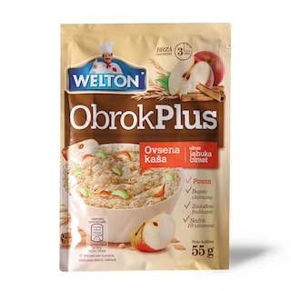 Ovsena kasa jabuka cimet Obrok Plus 55g