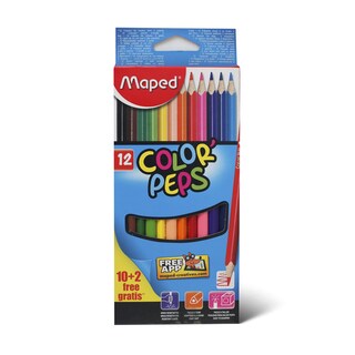 Bojice color peps 10+2 Maped