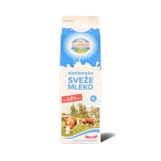Sveze mleko 2.8%mm Zlatiborsko 1l