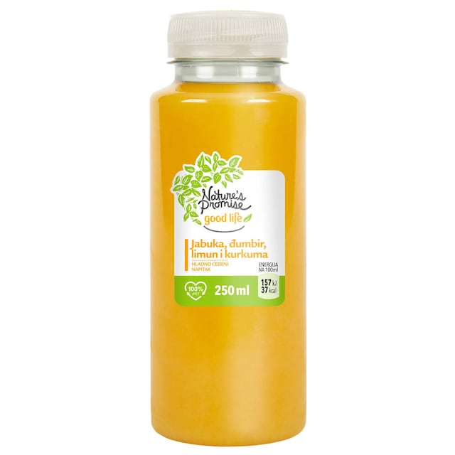 Nature's Promise Sok jabuka,djumbir,limun,kurkuma NP250ml