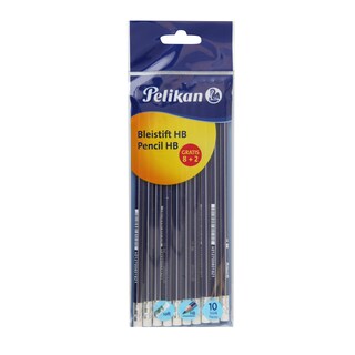Graf.olovka HB/gumica Pelikan 8+2 gratis