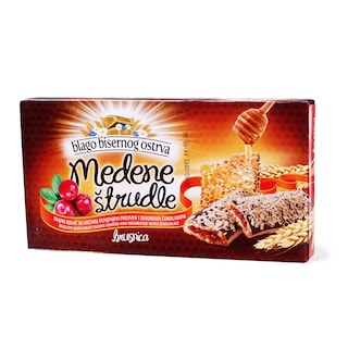 Med.strudla Brusnica dekor.sa cok.145g