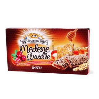 Med.strudla Brusnica dekor.sa cok.145g