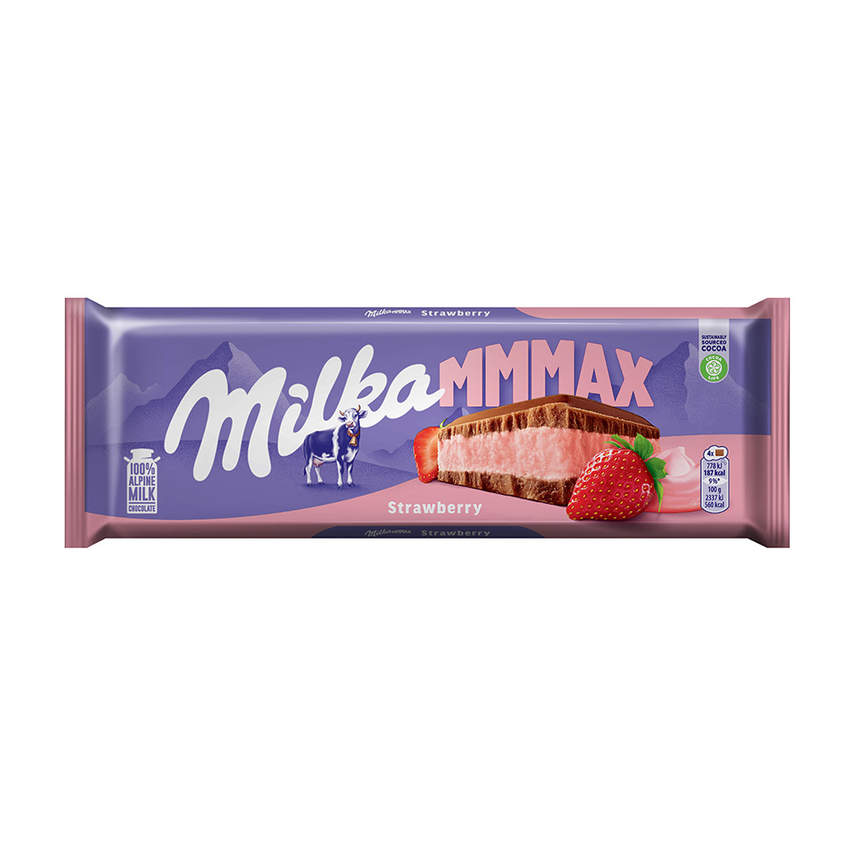 Cokolada Milka strawberry 300g