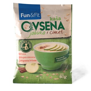 Ovsena kasa jabuka i cimet Fun&Fit 60g