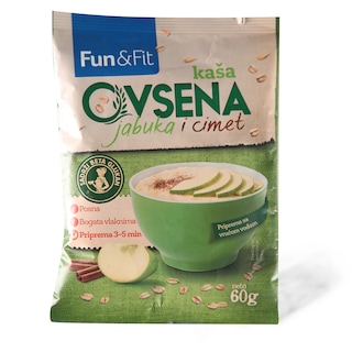 Ovsena kasa jabuka i cimet Fun&Fit 60g