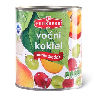 Kompot vocni koktel light Podravka 800g