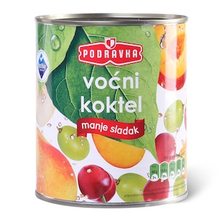 Kompot vocni koktel light Podravka 800g