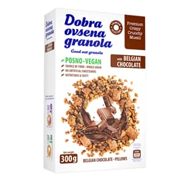 Dobra ovsen.granola sa belgij.cokol.300g