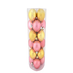 NG kugla roze/zlatne 24/1 6cm 111