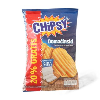 Cips Domacinski feta Chipsy 60g+20%grati