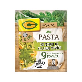 C pasta u sosu od zelenog povrca 35g
