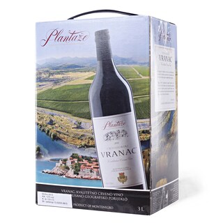 Vino Vranac bag in box Plantaze 3L