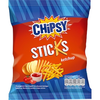 Cips Chipsy Ketchup stapici 40g