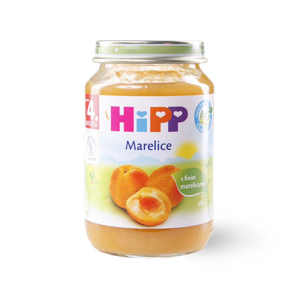 Kasica Hipp od kajsije 190g