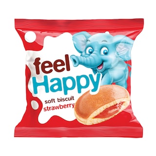 Biskvit Feel Happy jagoda 42g