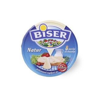 Sir toplj.porcija Biser duo natur 2x140g