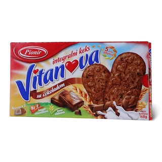 Keks integralni Vitanova cokolada 168g