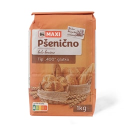 Psenicno brasno T400 glatko Maxi 1kg