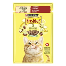 Preliv za macke Friskies govedina 85g