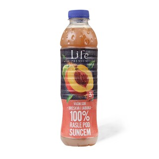 Sok jabuka breskva Life prem.100% 0,75l